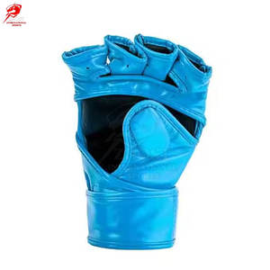 Guantes Profesionales de Cuero para MMA, para Entrenamiento de Grappling, Palma Abierta, Acolchado de Alta Densidad, Equipo de Boxeo - Product Image 3