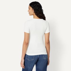 Women's Slim Casual Knitted Cotton <b>T</b>-<b>Shirt</b> Soft Breathable Quick Dry Eco-Friendly Crew Neck Short Sleeve <b>Tie</b> <b>Dye</b> Fashion Top - Product Image 5