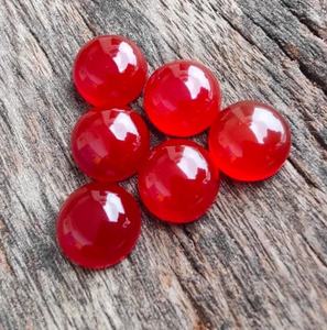 5 piezas de cabujones de ónix rojo, piedras preciosas redondas con parte trasera plana, piedra suelta natural para hacer joyas - Product Image 4
