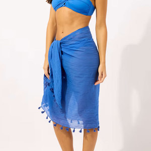 Paréo de plage pour femme, jupe légère à motif personnalisé, cache-maillot de bain, tenue d'été pour piscine et resort - Product Image 5