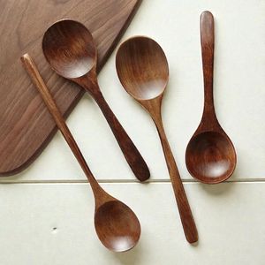 Hand Carved Teak Wood <b>Spoons</b> | Japanese Style <b>Soup</b> Ladle, Eco Friendly Kitchen Utensil - Product Image 1