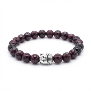 High Quality Garnet <b>Beads</b> Buddha <b>Bracelet</b> Romantic Gift Fashion Charm Jewelry for <b>Men</b> Women Energy Meditation - Product Image 2