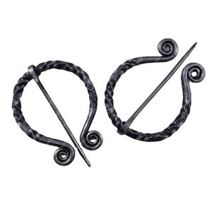 Hebilla de cinturón de hierro forjado a mano ecológica medieval con juegos de cubiertos de características de latón Artículo - Product Image 1