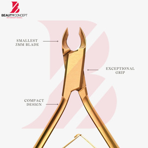 ที่ตัดหนังกำพร้าเคลือบทอง  ทำจากสแตนเลสอย่างดี  สำหรับกำจัดหนังกำพร้า  ที่ตัดเล็บแบบแม่นยำ  อุปกรณ์ทำเล็บมือและเล็บเท้า - Product Image 3