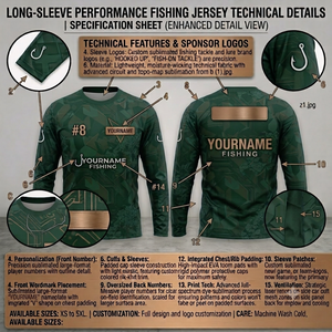 Camiseta de Pesca con Cuello Redondo y Estampado Frontal, Logotipo Personalizado, 100% Poliéster, Secado Rápido, UPF 35, Ropa Deportiva para Hombre, Venta al Por Mayor - Product Image 3