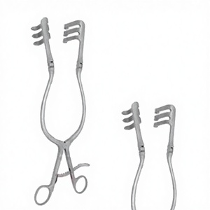 Rétracteur manuel Harvey-Jackson pour laminectomie, en acier inoxydable, avec bras articulés, lames de 38 mm de large x 44 mm de profondeur, 305 mm de long, ensemble d'instruments - Product Image 1