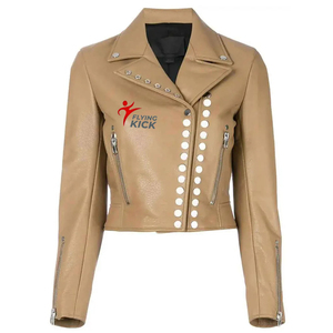 Chaqueta de Cuero para Mujer, Servicio OEM 2026, Chaquetas de Cuero 100% Genuino para Damas, Hechas en Pakistán - Product Image 1