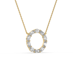 Lab Grown Diamond <b>Pendant</b> 3.00 Carat Oval Brilliant Cut 14K <b>Solid</b> <b>Gold</b> Women's Luxury Jewelry IGI Certified - Product Image 3