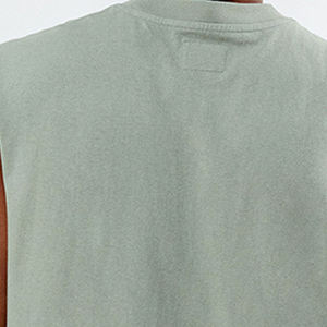 AL RAFEEQ Men's High Street Style Slim Fit Sleeveless Tank <b>Top</b> Spandex/Cotton Quick Dry Fabric Solid Pattern for Summer Beach - Product Image 3