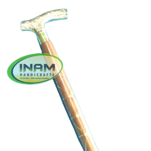 Designer Derby Handle Wooden <b>Walking</b> Cane with Brown <b>Wood</b> Shaft | Vintage Style <b>Walking</b> <b>Stick</b> for Hiking Travel and Outdoor Use - Product Image 2
