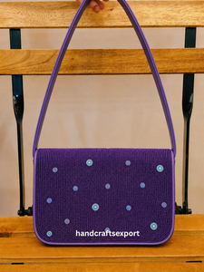Sac à bandoulière personnalisé fait main en perles de rocaille tortue marine, tendance, léger, écologique, robuste, sûr, brodé |   Logo personnalisé - Product Image 2