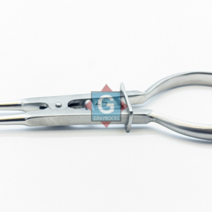 Pinces à diaphragme dentaire Brewer en caoutchouc, argentées, avec poignée ergonomique, 2 positions de mâchoire, certifiées CE, instrument manuel - Product Image 4