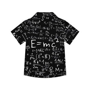 เสื้อเชิ้ตฮาวายลำลองสำหรับผู้ชาย ลายกราฟิกสมการคณิตศาสตร์ เสื้อยืดฤดูร้อน กระดุมแถวเดียว ผ้าถัก ของขวัญสำหรับคนรักวิทยาศาสตร์ - Product Image 4