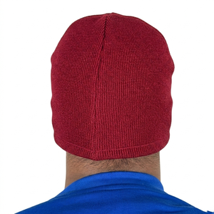 Gorros de Punto de Calidad Profesional para Hombre, Color Sólido, para Clima Frío y Viajes, 100% Lana, Gorro Jacquard - Product Image 6