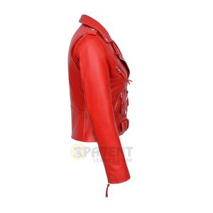 Chaqueta de Cuero Cómoda, Ligera, Transpirable y de Secado Rápido, con Logotipo Personalizado, Diseño Personalizado, Ropa Deportiva, Motociclismo, Automovilismo - Product Image 3
