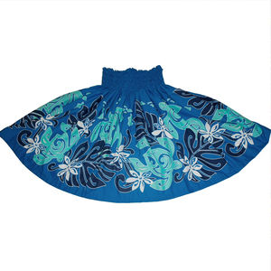 Falda Maxi Tropical Hawaiana para Mujer, Falda Ligera y Fluida con Estampado Floral para Vacaciones en la Playa o en las Islas - Product Image 4