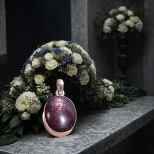 925ทำด้วยมือจี้เงิน unisex ที่ทำจากทับทิมธรรมชาติที่เป็นเอกลักษณ์สร้อยคอสไตล์ชาติพันธุ์1.2นิ้วสำหรับงานปาร์ตี้ของเด็ก - Product Image 1