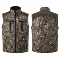 Gilet de chasse décontracté pour homme MEGAMAPLE, imprimé camouflage, softshell, manches longues, coupe-vent, polyester, vêtements d'extérieur pour l'été, pour adultes