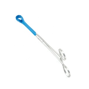 Pinces à éponge en acier inoxydable, vente en gros, revêtement bleu, 9.50 pouces, droite, médecine vétérinaire, Instruments chirurgicaux - Product Image 3