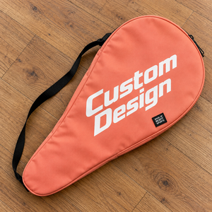Sac de rangement léger pour raquette de squash avec fermeture éclair personnalisée et bandoulière, idéal pour les entraînements en club - Product Image 2