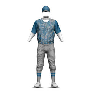 Conjunto de camiseta y pantalones de béisbol recién llegado, transpirable, suave y 100% poliéster, en venta. - Product Image 5