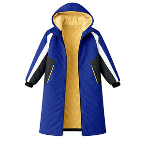 High Quality Professional Swim Parka Jacket Waterproof Warm Hooded Changing Coat for Swimming Teams Training Use - Product Image 3