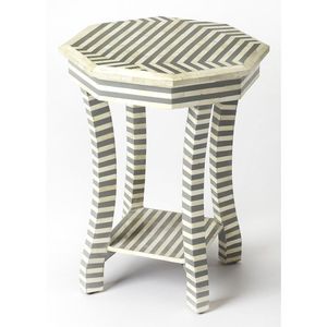 Luxury Decorative Bone Inlay Side <b>Table</b> Artisan Handmade Accent For Contemporary Living Spaces And Hospitality Decor - Product Image 2