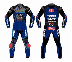 Ramaha Unisex Cowhide/Kangaroo Custom Leather Motorcycle One Piece Racing Suit Jumpsuit/Traje with Hump CE <b>Level</b> 2 Protective - Product Image 1