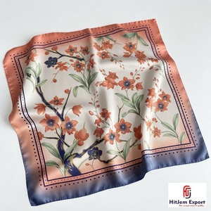Écharpe carrée pour femme imprimée sur mesure, tissu léger et doux, foulard de mode, fabricant de textiles OEM ODM Bohol - Product Image 1