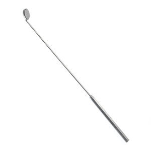 Espejo Laríngeo de 18 mm con Mango de Acero Inoxidable Cromado Regular # Instrumento de Examen de Garganta para Diagnóstico ENT (Otorrinolaringología) - Product Image 1