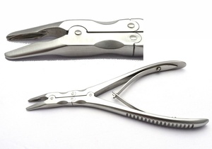 Rongeurs de hueso Dental de acero inoxidable Manual de doble acción Beyer, herramienta de modelado de hueso de curva de luz de recorte/mordida de 4mm - Product Image 6