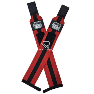 Bandes de maintien pour poignets personnalisées, robustes, avec fermeture auto-agrippante, bandes de maintien élastiques pour la musculation et la salle de sport, étiquette privée - Product Image 3
