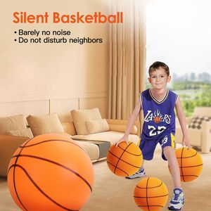 ลูกบาสเก็ตบอลโฟมความหนาแน่นสูงสำหรับการฝึกซ้อมแบบเงียบ ไม่เคลือบผิว สำหรับการเล่นในร่ม ลดเสียงกระเด้ง เหมาะสำหรับอุปกรณ์ฝึกซ้อม - Product Image 4