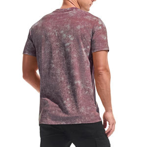 เสื้อยืดยูนิเซ็กซ์แบบย้อมสีเอซิดวอชสำหรับผู้หญิงและผู้ชาย วินเทจ แขนสั้น สวมใส่สบาย ทรงหลวม แฟชั่นสตรีทแวร์ - Product Image 3