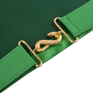 Tablier de Maître Maçon Allié en Velours Vert – Tous les Accessoires et Produits Maçonniques de Haute Qualité - Product Image 5
