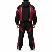 Ensemble sweat à capuche et pantalon unisexe en nylon imperméable et respirant, couleur unie, style sportif streetwear, mode automne