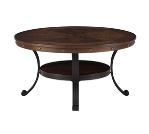 Table basse ronde Offre Spéciale noir blanc Simple plateau en bois durable longue durée avec des meubles de Base en fer métallique pour une utilisation décorative - Product Image 2