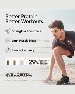 Concentré de protéines de lactosérum de qualité supérieure WPC en poudre avec 24 g de protéines, BCAA et EAA pour une nutrition adaptée aux activités sportives - Product Image 3