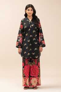 Vêtements indiens et pakistanais haut de gamme imprimés pour femmes, ensemble 2 pièces en tissu léger pour l'été, vêtements cousus en tissu lawn - Product Image 2