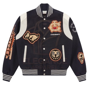 OEM Logo Personnalisé College Baseball Varsity Vestes Meilleur Fournisseur Conception Unique Adult Wear Best-seller Automne Stand Front - Product Image 1