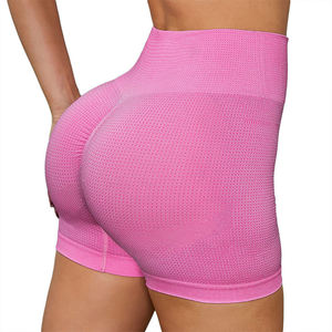 Shorts Deportivos de Alta Calidad Personalizados con Bolsillos, Cintura Alta, Control de Abdomen, Spandex, para Gimnasio, Running, Yoga, para Mujer - Product Image 1