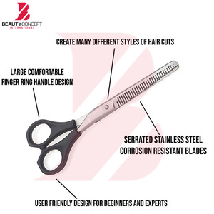 Ciseaux de coiffure professionnels personnalisés avec logo OEM, ciseaux à effiler pour la maison, le salon, la coiffure, les ciseaux de barbier - Product Image 4