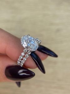 2.75 Carat D Color VVS2 Oval Cut Lab Grown Diamond Gold Trendy Engagement <b>Ring</b> for Women | IGI Certified Hidden Halo <b>Solitaire</b> - Product Image 3