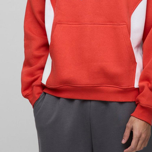 Sweat-shirts pour hommes, couleur rouge, 100% coton molletonné, écologiques, pour l'entraînement, décontractés, pour l'hiver, avec logo personnalisé - Product Image 5