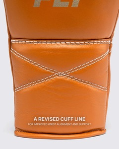 Hot Sales Luxury Orange Fly Adjustable <b>Strap</b> Boxing Gloves Professional Training Martial Arts Real Cowhide Genuine Leather - Product Image 6