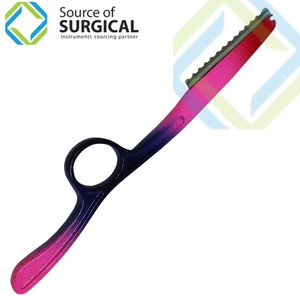 High Quality Source Surgical Disposable <b>Single</b>-Handed Straight <b>Razor</b> Stainless Steel <b>Blade</b> Plastic Handle for Men Barber Shop - Product Image 3