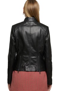 Chaqueta de Cuero Sintético PU para Mujer, Chaqueta de Cuero Sintético Personalizada para Dama, Suministro al por Mayor - Product Image 2