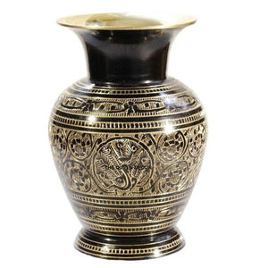 Florero de Diseño Clásico con Acabado Antiguo en Hierro Dorado Retro de Alta Calidad, Florero de Metal para Escritorio - Product Image 6