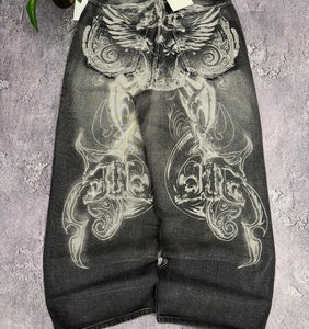 Pantalones Anchos de Moda Urbana Japonesa Estilo Gótico Y2K Unisex, Pantalones Retro de Estilo Harajuku Hip-Hop para Trabajo - Product Image 3