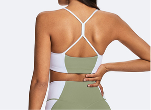 Soutien-gorge de sport pour femme, col carré, fines bretelles, haut d'entraînement pour le yoga, la gym, la course et le fitness - Product Image 4